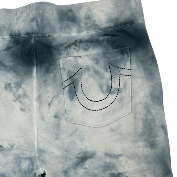 True Religion Camouflage Logo Men's Sweat Shorts SZ Large New - Picture 5 of 10